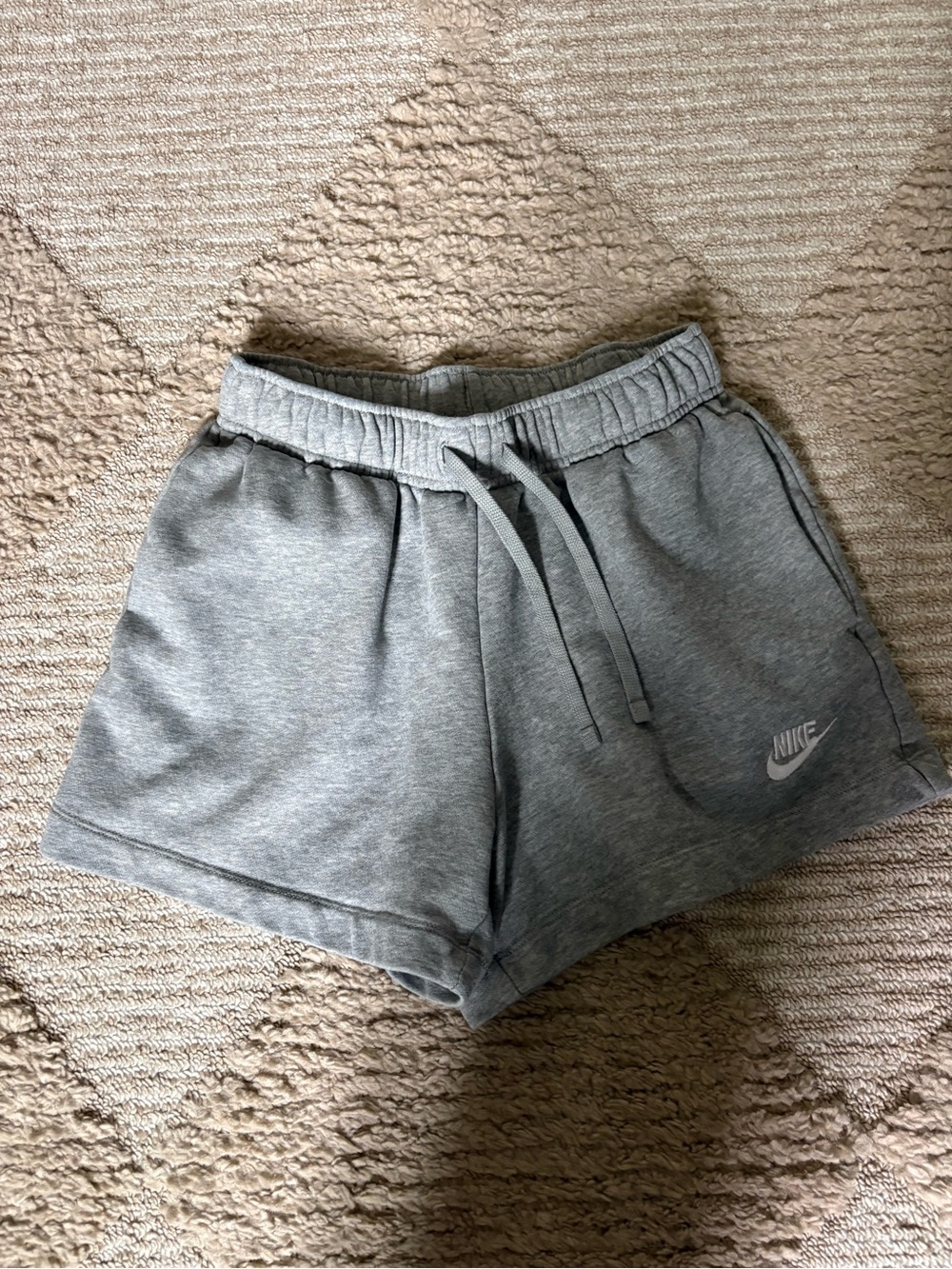 Nike Women's Heather Gray Athletic Drawstring Shorts